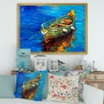 thumbnail image 3 of Designart 'Boats During Warm Sunset Resting On The Water IV' Nautical & Coastal Framed Art Print, 3 of 4