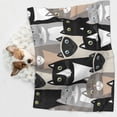 thumbnail image 6 of Pofeuu Colors Cats Print Puppy Blanket,Dog Blankets,Pet Blanket Cozy Cat Blankets for Indoor Cats, Fuzzy Pet Blanket for Kitten Doggy Dog Blankets-Medium, 6 of 8