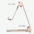 thumbnail image 3 of pitrice Mobile Phone Holder Foldable Adjustable Portable Plastic Smartphone Stand Household Tablet Organizer Bracket Support Black, 3 of 9
