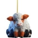 thumbnail image 1 of Cute Cow Car Pendant Home Tree Decoration Christmas Tree Ornament Home Decor 2PC, 1 of 1