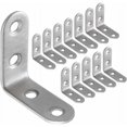 thumbnail image 1 of 50 piezas de soporte de fijación de acero inoxidable de 40 x 40 mm, soportes de esquina para muebles F, 1 of 5