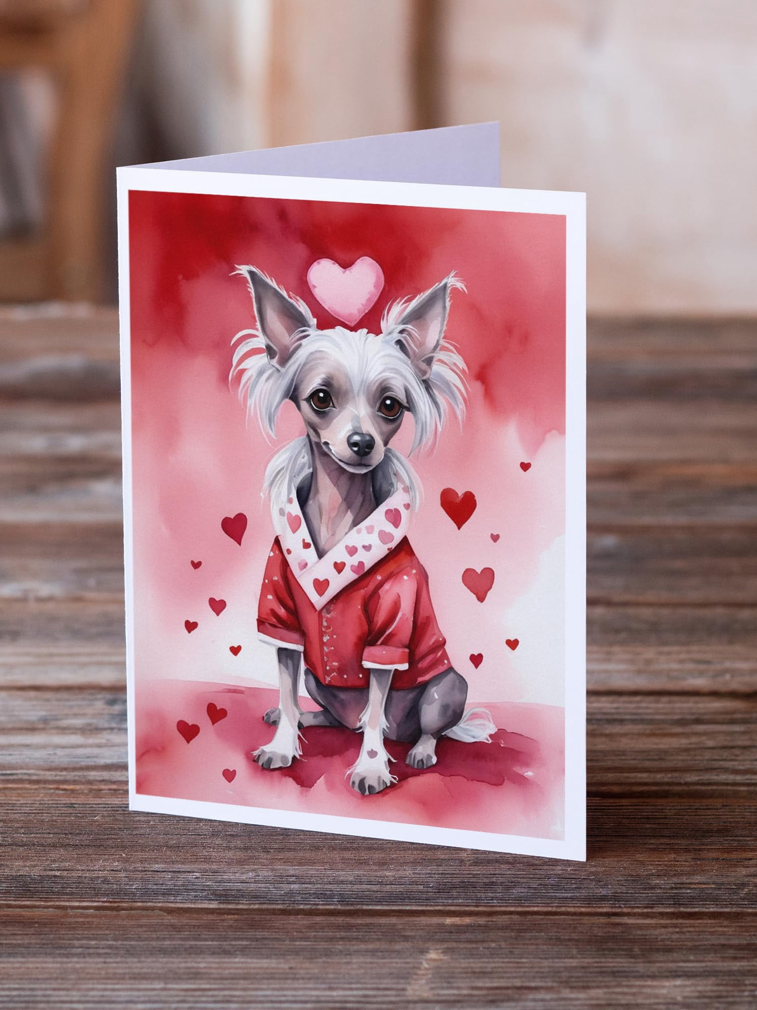 Chow Chow My Valentine Greeting Cards Pack of 8 7 in x 5 in