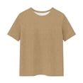 thumbnail image 2 of Top de Manga Larga de la Moda de los Niños de Color Sólido Cuello Redondo Suelto Y Casual Tops para el Uso Casual Diario, Interior, Regreso a Casa, Fiestas de Cumpleaños, Vacaciones, Fotografía, 2 of 5