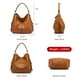 thumbnail image 3 of Bolso de mano Realer Hobo Bucket Purse de piel sintética para mujer, 3 of 6