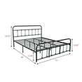 thumbnail image 4 of AUFANK California King Size Platform Metal Bed Frame Foundation Heavy Duty Steel Slabs Black, 4 of 7