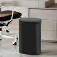 thumbnail image 2 of CL.HPAHKL 13 Gallon Kitchen Trash Can, Touchless Motion Sensor Trash Can 50 Liter High-Capacity Smart Trash Can Broken-Resistant Plastic Garbage Can with Lid for Home Bathroom Office (1, Black), 2 of 8