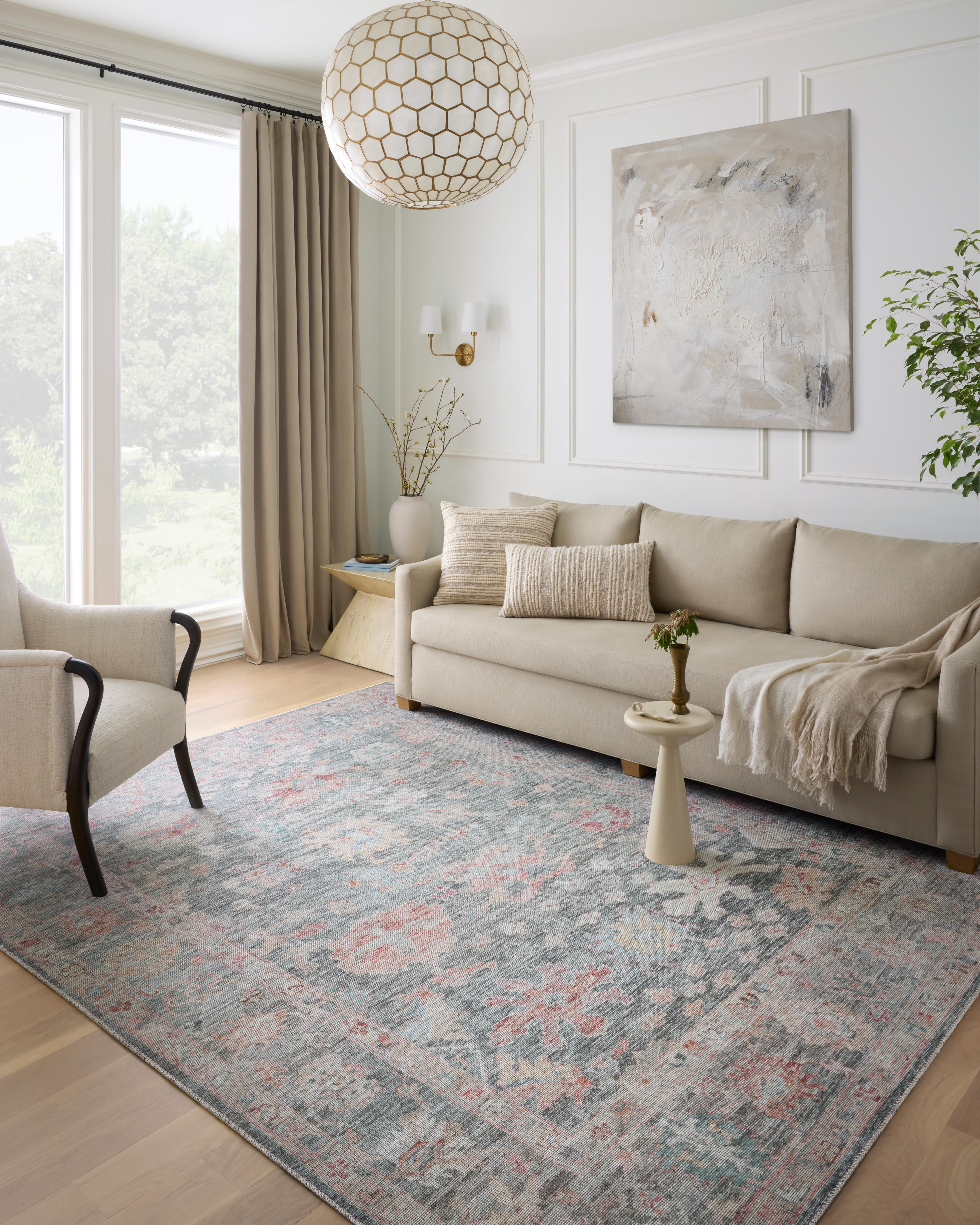 Loloi II Elysium Polyester Graphite Multi Area Rug, 8'6" x 11'6"