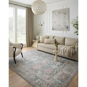 Loloi II Elysium Polyester Graphite Multi Area Rug, 8'6 x 11'6