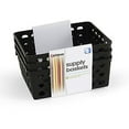 thumbnail image 2 of Officemate Achieva Medium Supply Basket, Pack of 3, Recycled, Black (26201), 2 of 3