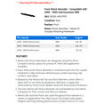 thumbnail image 2 of Front Shock Absorber - Compatible with 2000 - 2005 Ford Excursion 4WD 2001 2002 2003 2004, 2 of 2