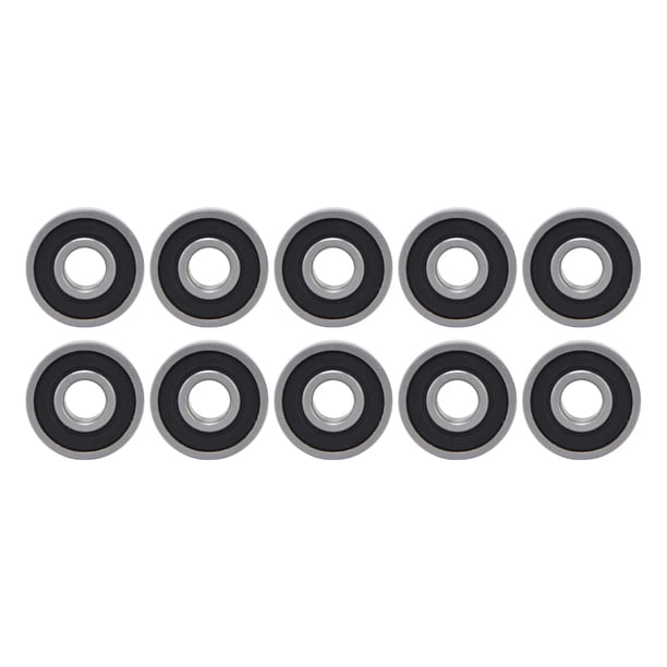 10 sellos de goma para rodamientos de bolas de ranura profunda, serie extra ligera, accesorios industriales 6200