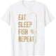 thumbnail image 1 of Camiseta de pesca para comer dormir y repetir para amantes de la pesca, idea de regalo, 1 of 2