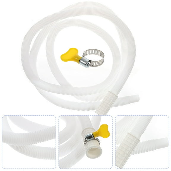 FRCOLOR Pump Washing Machine Drainage Hose Drain Pipe 400.00X2.30X2.30CM White