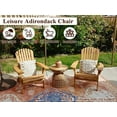 thumbnail image 6 of NiamVelo Outdoor Adirondack Chairs Set of 2, Folding Lounger Chair for Lawn,Outdoor,Patio,Fire Pit Seating Accent Furniture w/Natural Finish Weather Resistant, Wooden, 6 of 10