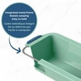 thumbnail image 3 of Starfrit Silicone Baking Pan - Loaf Pan with Integrated Metal Frame – 9.5” x 4” (24 cm x 10 cm) – Green, 3 of 8
