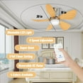 thumbnail image 2 of Vagizm Ventilador de Techo de 30 Pulgadas con Luz y Control Remoto, Estilo Moderno, Montaje Empotrado, Uso en Interiores, Tema Geométrico, 2 of 7