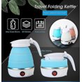 thumbnail image 3 of Calentador de agua plegable y portátil para tetera, hervidor eléctrico de 0,6l, 600w, 110/220v, para viaje y hogar, hervidor de agua, Gel de sílice, 3 of 4