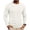 White, variant on Fengqque Men's Crew Neck Long Sleeve T Shirt Slim Fit Basic Casual Solid Color Pullover Top with Pocket White XL