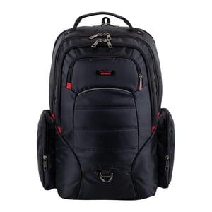 Eastsport Magnus Tech Backpack, 19-Inch, Black and Red