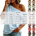 thumbnail image 3 of DeHolifer Women's T-Shirts Casual Off-shoulder Striped Printed Short Sleeve Turtleneck Tops Yellow XL, 3 of 8