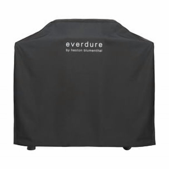 Everdure Grill Cover For Force 2-Burner Propane Gas Grill Long Cover With Durable Velcro Straps Waterproof Lining And 4 Season Bbq Grill Protection Black 46.3L X 29.3W X 42H