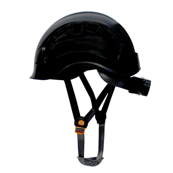 RK-SAFETY Adjustable ABS Climbing Helmet, 6-Point Suspension, Designed for Climbing, Riding and Construction, 1 Ea Black