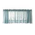 thumbnail image 2 of 54.8"X24.4"Boho Lace Window Curtain Valance Embroidered Solid Color Farmhouse Light Filtering Small Window Tier for Kitchen Living Room, 2 of 6