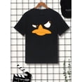 thumbnail image 3 of Camiseta con estampado de pato de dibujos animados para hombre, camisetas informales, 3 of 6