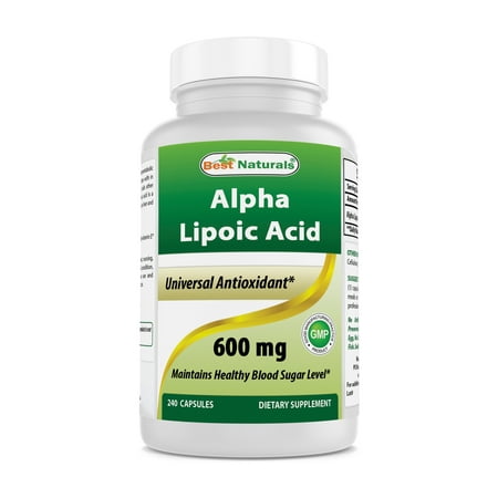 Best Naturals Antioxidant Alpha Lipoic Acid Capsules, 600mg, 240 (Best Natural Medicine For Osteoporosis)