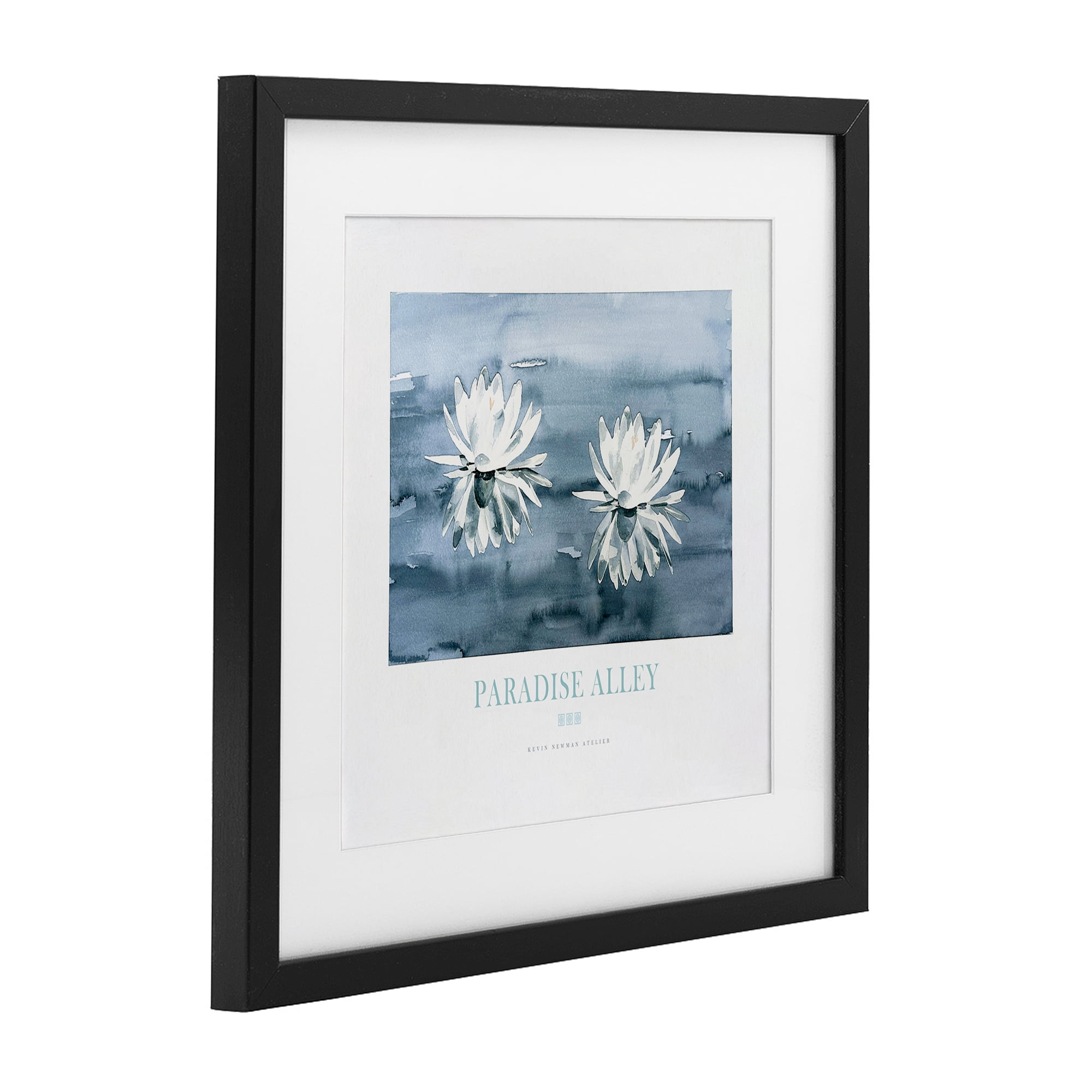 Stupell Industries Paradise Alley Water Lilies Black Framed Print Under Glass, design by Jadei Graphics