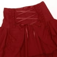thumbnail image 5 of Sngxgn Women's Casual Mid Waisted Washed Frayed Short Skirt(Red,XL), 5 of 8