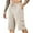Beige, variant on WREESH Men's Cargo Shorts Summer Bermuda Shorts Outdoor Workout Shorts Csaual Comfortable Button Pocket Elastic Waist Shorts Gray