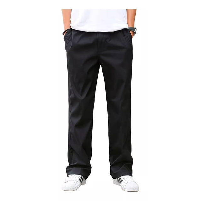 Pantalones Casuales De Lino De Algodón Sueltos Para Hombres