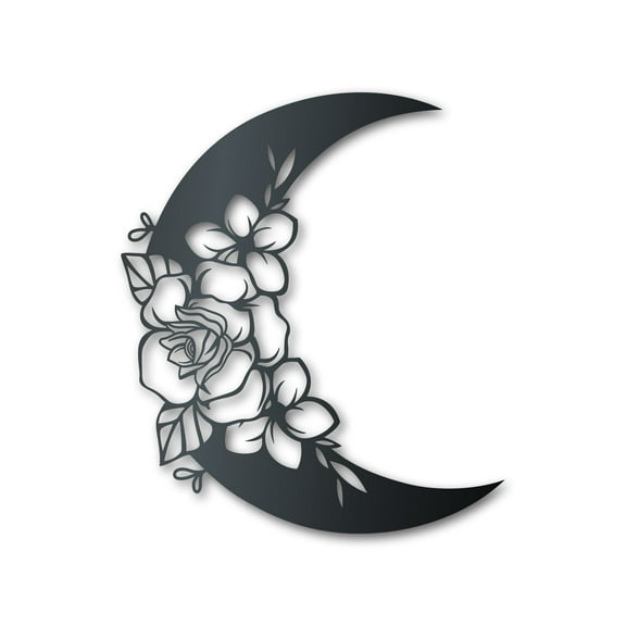 Botanical Moon Metal Wall Art 24