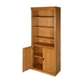thumbnail image 4 of Martin Furniture Huntington Oxford Wood Bookcase With Lower Doors Natural, 4 of 6