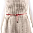 thumbnail image 4 of Cinturón trenzado para mujer, cinturón tejido delgado de cuero PU para pantalones vaqueros, cinturón de cintura de vestido fino con hebilla de alfiler Adepaton WMZL-1674-2, 4 of 4