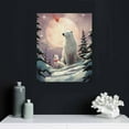 thumbnail image 4 of GOSMITH  Christmas Canvas Wall Art for Home Decor - Christmas Tree Winter Santa Claus and Elk Polar Bear Painting Print On Canvas HD Giclee Artwork Ready to Hang, 4 of 4