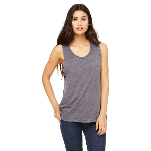 Bella + Canvas Ladies Flowy Scoop Muscle Tank