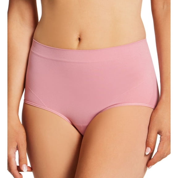 Women's Vanity Fair 13264 Smoothing Comfort Seamless Brief Panty (Pink Amethyst 7)