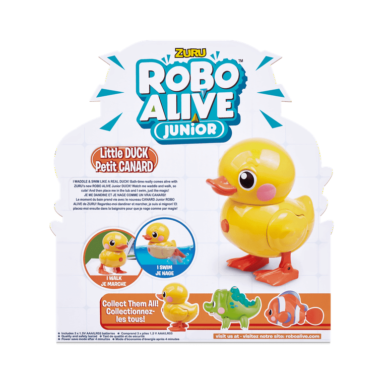 Robo Alive Junior Little Duck Battery-Powered Bath Toy by ZURU