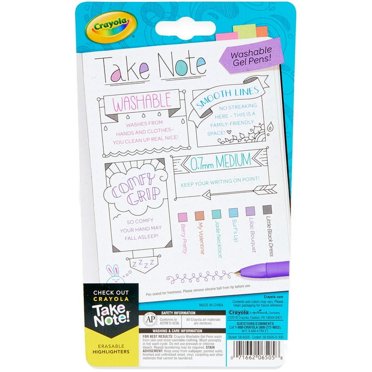 Crayola® Take Note™ Washable Gel Pens, 14 pk - Fred Meyer