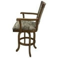 thumbnail image 3 of Tobias Designs 30" Swivel Solid Wood Counter Bar Stool in Poet Desert Brown, 3 of 3
