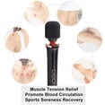 thumbnail image 2 of USB Rechargeable Massager Handheld Cordless Wand Massager with Multi Powerful Speeds & Vibrating Frequencies for Sore Neck Shoulder Back, Soothing Aching Muscles (Black), 2 of 6