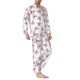 thumbnail image 2 of Fotbe Pink Butterflies (2) Pijama de Hombre con Estampado de Manga Larga, Conjunto de 2 Piezas, Ropa de Dormir Suave y Cómoda con Bolsillos-Medium, 2 of 7