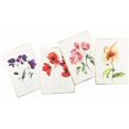 thumbnail image 3 of xianyou-Graphique Watercolor Flowers Greeting Cards | 20 Pack | All Occasion Blank Note Cards with Envelopes | 4 Assorted Floral Designs with Gold Foil Borders | Boxed Set for Personalized Notes | 4., 3 of 4