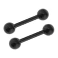 thumbnail image 3 of 16 Piezas Piercing Del s Del Vientre Barra de Acero Joyería Del Cuerpo Del - Negro Sunnimix Piercing Anillos Barbells, 3 of 8