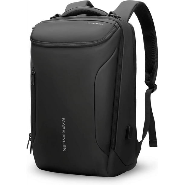 MARK RYDEN Mochila de negocios para hombre, mochila impermeable de alta tecnología con diseño en forma de coche deportivo y puerto de carga USB