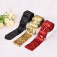 thumbnail image 5 of Uxcell Ruban à Sequins Élastique 11 Yards 3 Pouces 8 Rangées pour Couture Rouge, 5 of 5