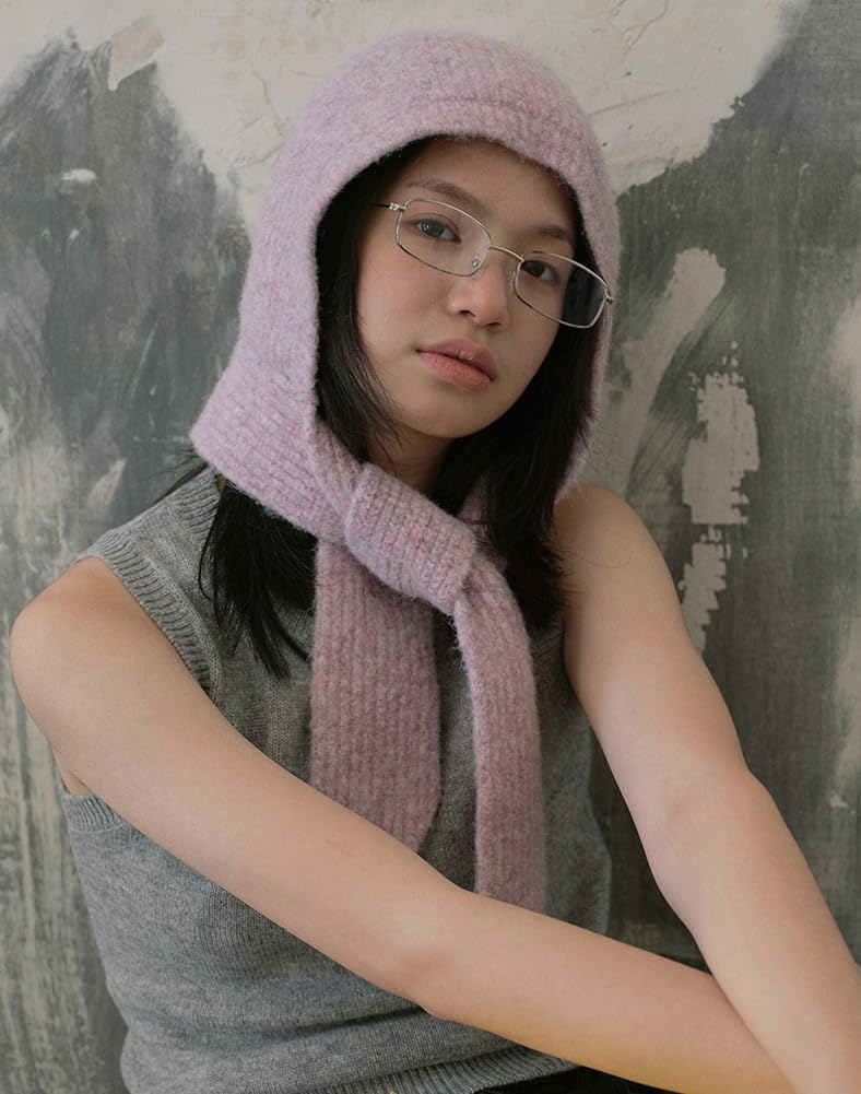 CoCoMangos Knitted Winter Hats for Women with Scarf Ear Flap Beanie Hats for Women Skull Cap Bonnet Hat Bucket Hat Fall Winter Trendy