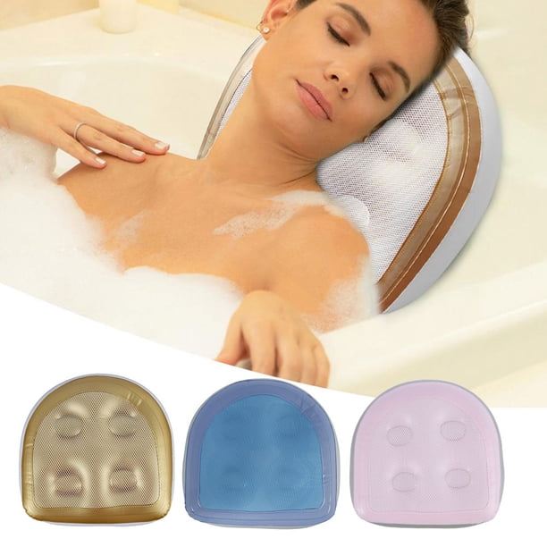 Health Beauty - 2 Almohadillas Para Asiento De Spa Y Bañera De Hidromasaje, Cojín De Masaje Inflable Para Bañera Con Ventosas, Cojín De Aguas Termales Multifuncional Para Adultos, Niños, Ancianos, Spa Muyoka Hogar